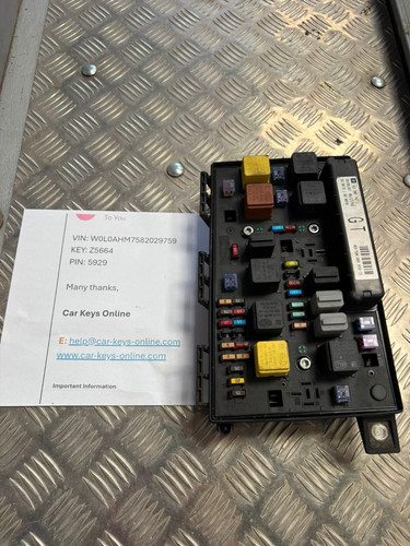 Vauxhall zafira vxr fuse box - vauxhall,